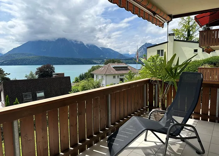 The Bluemlisalp, A Private Flat With The Of Thun View