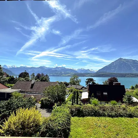 The Bluemlisalp, A Private Flat With The Of Thun View *